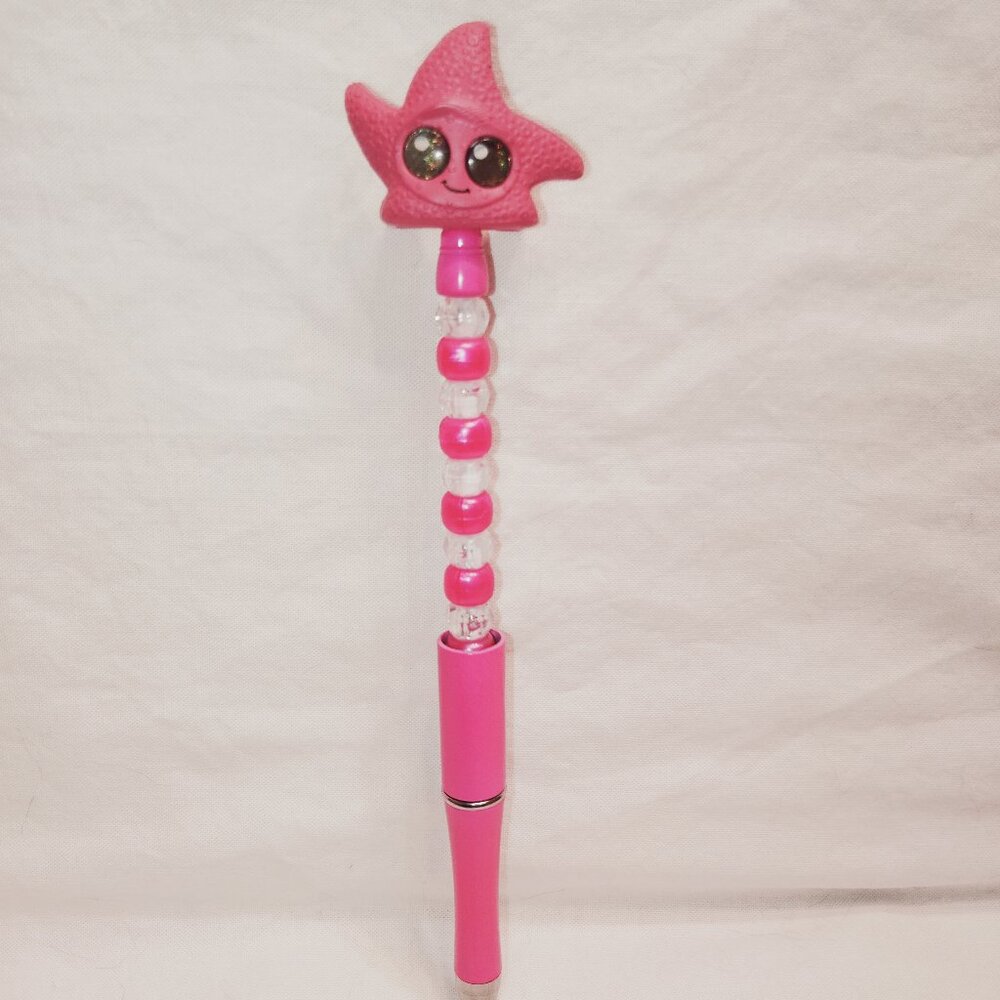 Disney Doorable- Peach- Handmade Beaded Pen Finding